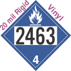 Dangerous When Wet Class 4.3 UN2463 20mil Rigid Vinyl DOT Placard