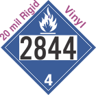 Dangerous When Wet Class 4.3 UN2844 20mil Rigid Vinyl DOT Placard