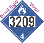 Dangerous When Wet Class 4.3 UN3209 20mil Rigid Vinyl DOT Placard
