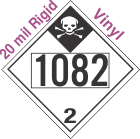 Inhalation Hazard Class 2.3 UN1082 20mil Rigid Vinyl DOT Placard