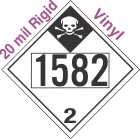 Inhalation Hazard Class 2.3 UN1582 20mil Rigid Vinyl DOT Placard
