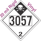 Inhalation Hazard Class 2.3 UN3057 20mil Rigid Vinyl DOT Placard