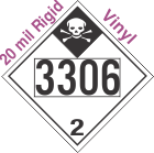 Inhalation Hazard Class 2.3 UN3306 20mil Rigid Vinyl DOT Placard