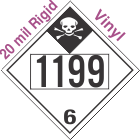 Inhalation Hazard Class 6.1 UN1199 20mil Rigid Vinyl DOT Placard