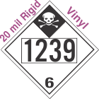 Inhalation Hazard Class 6.1 UN1239 20mil Rigid Vinyl DOT Placard