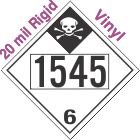 Inhalation Hazard Class 6.1 UN1545 20mil Rigid Vinyl DOT Placard
