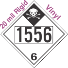 Inhalation Hazard Class 6.1 UN1556 20mil Rigid Vinyl DOT Placard