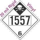 Inhalation Hazard Class 6.1 UN1557 20mil Rigid Vinyl DOT Placard
