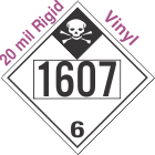 Inhalation Hazard Class 6.1 UN1607 20mil Rigid Vinyl DOT Placard