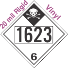 Inhalation Hazard Class 6.1 UN1623 20mil Rigid Vinyl DOT Placard