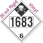 Inhalation Hazard Class 6.1 UN1683 20mil Rigid Vinyl DOT Placard