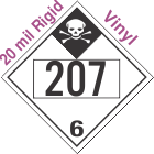 Inhalation Hazard Class 6.1 UN2078 20mil Rigid Vinyl DOT Placard