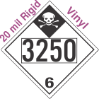 Inhalation Hazard Class 6.1 UN3250 20mil Rigid Vinyl DOT Placard