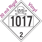 Toxic Gas Class 2.3 UN1017 20mil Rigid Vinyl DOT Placard