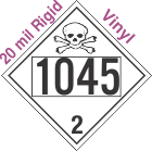 Toxic Gas Class 2.3 UN1045 20mil Rigid Vinyl DOT Placard