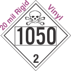 Toxic Gas Class 2.3 UN1050 20mil Rigid Vinyl DOT Placard