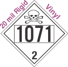 Toxic Gas Class 2.3 UN1071 20mil Rigid Vinyl DOT Placard