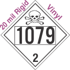 Toxic Gas Class 2.3 UN1079 20mil Rigid Vinyl DOT Placard