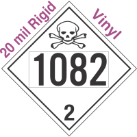 Toxic Gas Class 2.3 UN1082 20mil Rigid Vinyl DOT Placard