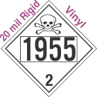 Toxic Gas Class 2.3 UN1955 20mil Rigid Vinyl DOT Placard