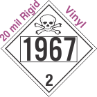 Toxic Gas Class 2.3 UN1967 20mil Rigid Vinyl DOT Placard