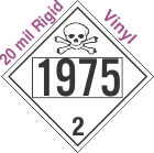 Toxic Gas Class 2.3 UN1975 20mil Rigid Vinyl DOT Placard