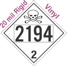 Toxic Gas Class 2.3 UN2194 20mil Rigid Vinyl DOT Placard