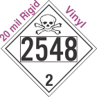 Toxic Gas Class 2.3 UN2548 20mil Rigid Vinyl DOT Placard