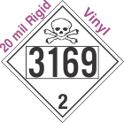 Toxic Gas Class 2.3 UN3169 20mil Rigid Vinyl DOT Placard