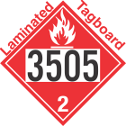 Flammable Gas Class 2.1 UN3505 Tagboard DOT Placard