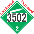 Non-Flammable Gas Class 2.2 UN3502 Tagboard DOT Placard