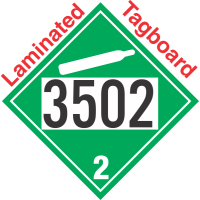 Non-Flammable Gas Class 2.2 UN3502 Tagboard DOT Placard