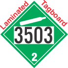 Non-Flammable Gas Class 2.2 UN3503 Tagboard DOT Placard