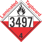 Spontaneously Combustible Class 4.2 UN3497 Tagboard DOT Placard