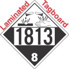 Corrosive Class 8 UN1813 Tagboard DOT Placard