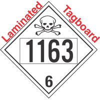 Poison Toxic Class 6.1 UN1163 Tagboard DOT Placard