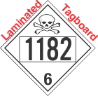 Poison Toxic Class 6.1 UN1182 Tagboard DOT Placard