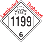 Poison Toxic Class 6.1 UN1199 Tagboard DOT Placard