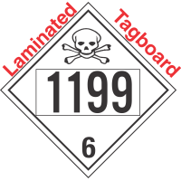 Poison Toxic Class 6.1 UN1199 Tagboard DOT Placard