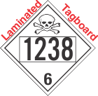 Poison Toxic Class 6.1 UN1238 Tagboard DOT Placard