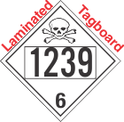 Poison Toxic Class 6.1 UN1239 Tagboard DOT Placard