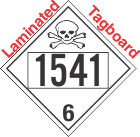 Poison Toxic Class 6.1 UN1541 Tagboard DOT Placard