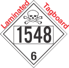 Poison Toxic Class 6.1 UN1548 Tagboard DOT Placard