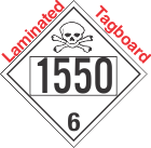 Poison Toxic Class 6.1 UN1550 Tagboard DOT Placard
