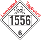 Poison Toxic Class 6.1 UN1556 Tagboard DOT Placard