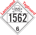 Poison Toxic Class 6.1 UN1562 Tagboard DOT Placard