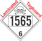 Poison Toxic Class 6.1 UN1565 Tagboard DOT Placard