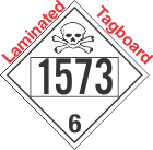 Poison Toxic Class 6.1 UN1573 Tagboard DOT Placard