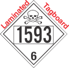Poison Toxic Class 6.1 UN1593 Tagboard DOT Placard