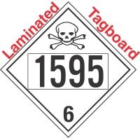 Poison Toxic Class 6.1 UN1595 Tagboard DOT Placard